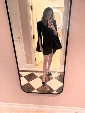 mr. gibson mini dress in black Émilie twist-detail cut-out mini dress main image 1
